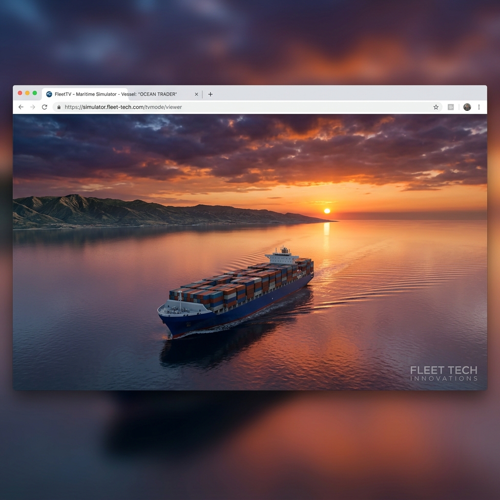Fleet TV Mode — cinematic view of your managed fleet
