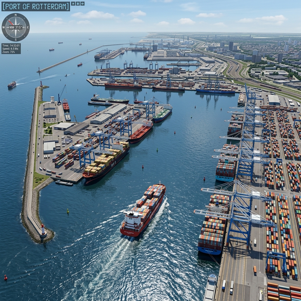 Port Simulator — explore any global port by UNLOCODE